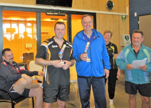 dubbel ereklasse 1e Piet Roodenrijs en Gaby Groenheide